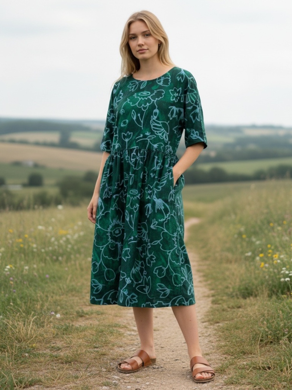GORMAN “Lilly Pilly” Organic Cotton Smock Dress Size 10